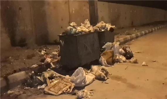 گلایه از وضع زباله‌ها در معابر مسکن مهر رازی کرمانشاه