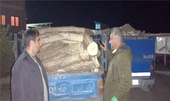2 محموله قاچاق چوب در شهرستان دیواندره کشف شد