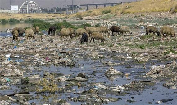 رودخانه‌ای که در دل شهر کرمانشاه جان می‌دهد/ مسئولان: اعتبارات «قره‌سو» قطره چکانی است