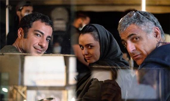 عکس جدید نوید محمدزاده و ترانه علیدوستی در پشت صحنه فیلم تفریق