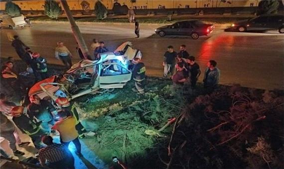 انحراف خودرو پژو پارس در کرمانشاه 2 کشته و یک مصدوم برجای گذاشت