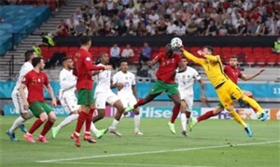 پرتغال 2 - 2 فرانسه؛ رونالدو راه صعود را هموار کرد