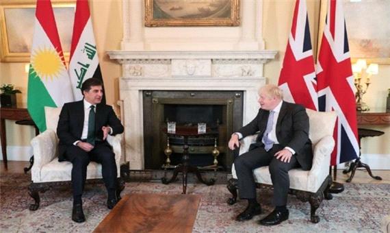 دیدار رئیس اقلیم کردستان عراق با نخست وزیر انگلیس