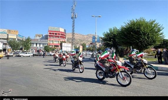 رژه خودرویی و موتوری نیروهای مسلح در کردستان به روایت تصویر
