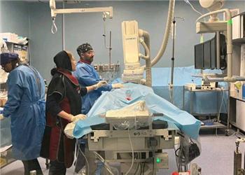 نجات بیمار مبتلا به سرطان ریه با مداخله پیشرفته عروقی در سنندج