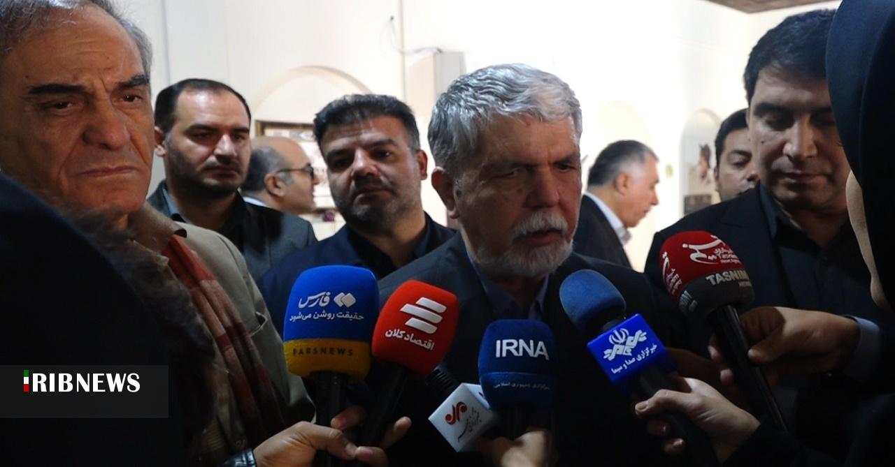 بازدید وزیر ارشاد از پروژه تالار فرهنگ سنندج