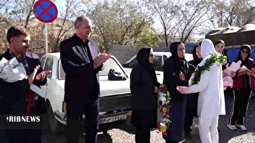 استقبال از ورزشکار مدال آور بازی های آسیایی