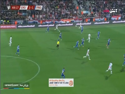 گل سوم کرواسی به جزایر فارو توسط ولاشیچ