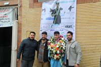 استقبال از ورزشکار کردستانی در بازگشت از مسابقات جهانی