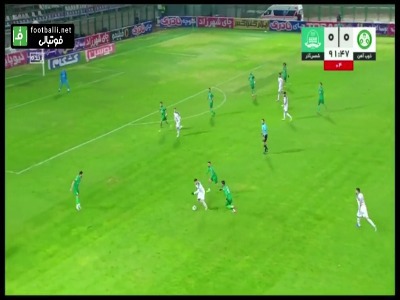 تصمیم جنجالی داور وسط و داوران وی ای آر بازی ذوب آهن و شمس آذر در دقیقه ۹۲