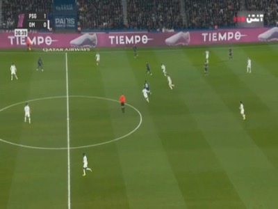 گل دوم پاری سن ژرمن به مارسی توسط عثمان دمبله