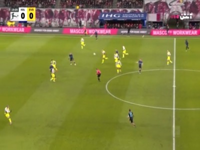 گل اول لایپزیش به دورتموند توسط بوامگارتنر