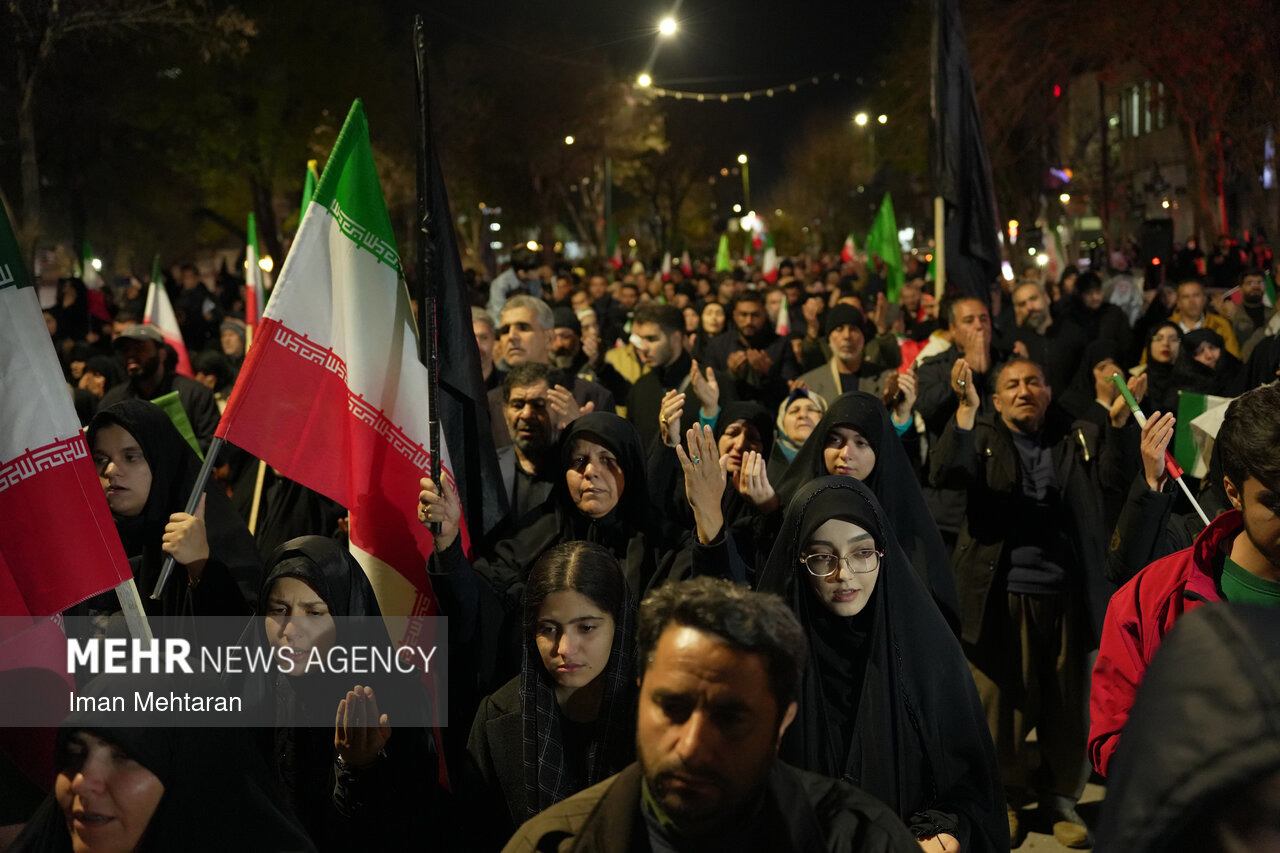 برگزاری نودمین اجتماع مردمی "نحن منتقمون" در کرمانشاه