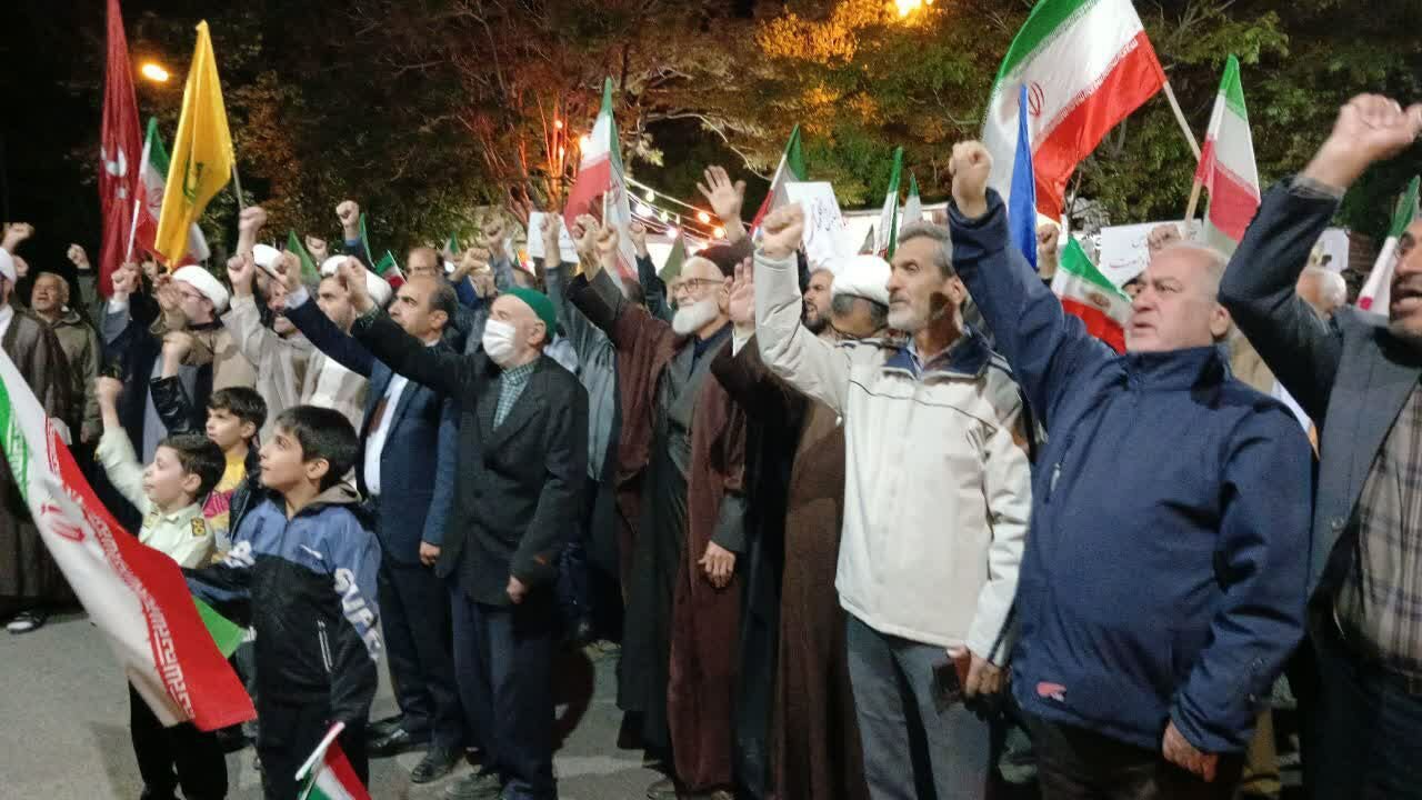 مردم بیجار گروس فریاد حمایت از انقلاب اسلامی را سردادند