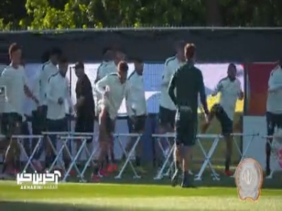 تمرینات استرالیایی‌ها پیش از دیدار با ترکیه