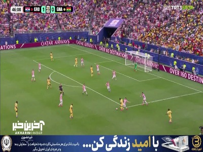 اولین موقعیت نیمه دوم با شوت بازیکن غنا از دست رفت