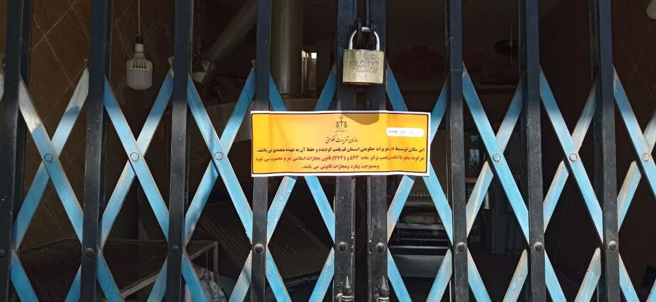 چهار واحد صنفی متخلف در سنندج پلمب شدند