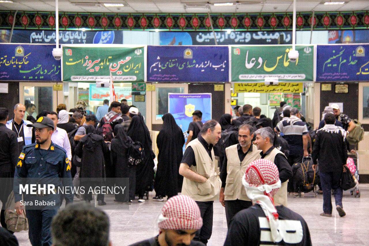 وضعیت تردد زائران اربعین از مرز خسروی؛ شامگاه چهارشنبه
