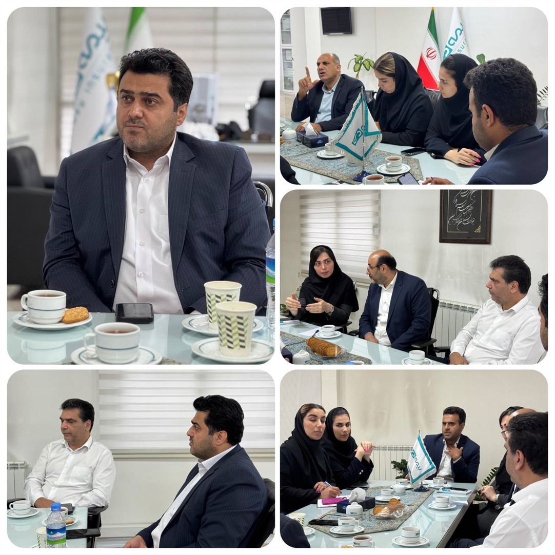 نشست مدیران  بیمه دی و شرکت ارزیابی ایرانیان پوشش در مازندران