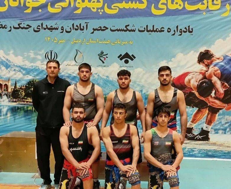 درخشش کشتی‌گیران پهلوانی کردستان در رقابت‌های قهرمانی کشور