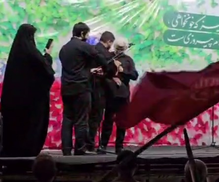 حضور سعید جلیلی در اجتماع شب گذشتۀ مردم مبعوث شده